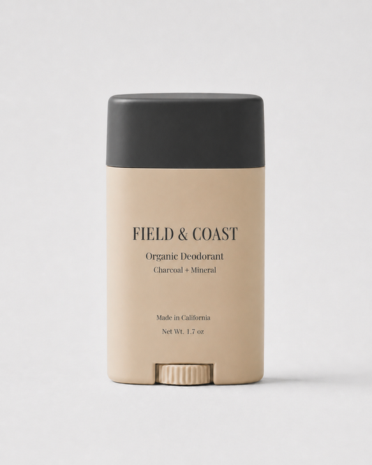 Field & Coast Organic Deodorant Charcoal + Mineral product tube